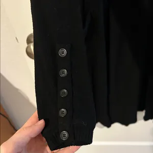 Black Long Open-Front Women's Dress Cardigan thumbnail 3