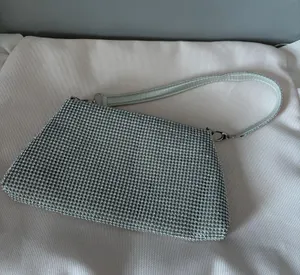 Silver Beaded Handbag thumbnail 1