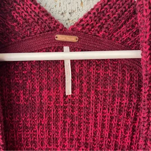 Free People High Hopes Cardigan Sweater Plum Blossom Combo Size Small thumbnail 5