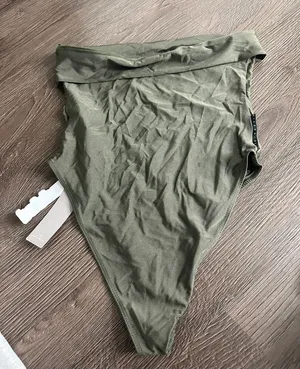 Princess Polly Olive Green Body Suit thumbnail 1