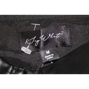 NWT Womens Say What Black Faux Leather Adjustable Straps Bustier Crop Top Size M thumbnail 3