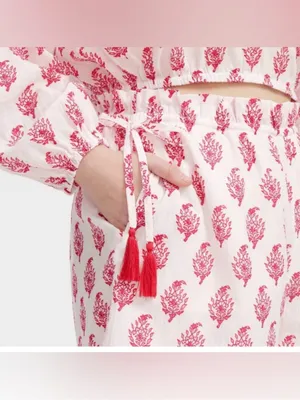 Roller Rabbit x Target Bouquet Side-Tie Beach set Pull-On Shorts & Top thumbnail 4