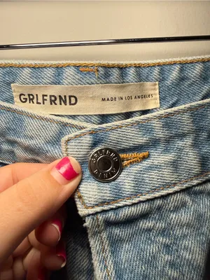 Revolve GRLFRND Distressed Cutoff Denim Shorts Women’s 30 thumbnail 4