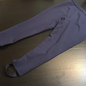 Tory Sport Navy Blue Stirrup Activewear Pants Women XL‎ Stretch Zip Ankle thumbnail 5