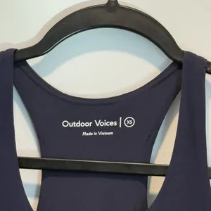 Outdoor Voices Tennis Dress Pleated Asymmetric Hem Racerback Quarter Zip XS thumbnail 4