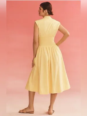Anthropologie Tommie Zip-Front Midi Dress XS thumbnail 8