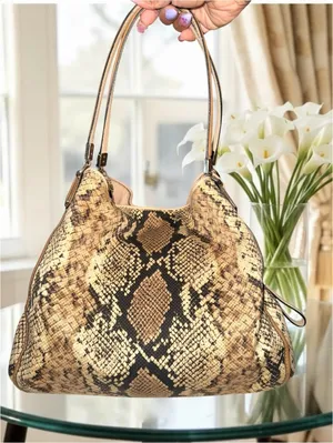 Coach Madison Phoebe 2 Tone Python Embossed Shoulder Bag w. 2 tags  Gold+ 2014 thumbnail 2