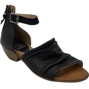 Miz Mooz Leather‎ Heeled Sandals Charley Black Size 36 US 5.5 thumbnail 1