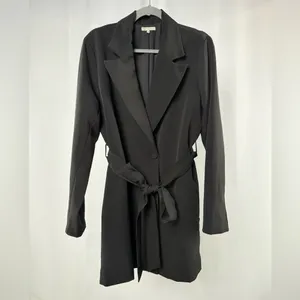 Remi x Revolve‎ Meghan Blazer Dress in Black Size Extra Large thumbnail 2