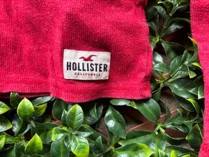 Hollister Henley Long Sleeve Ribbed Y2K size Small thumbnail 3