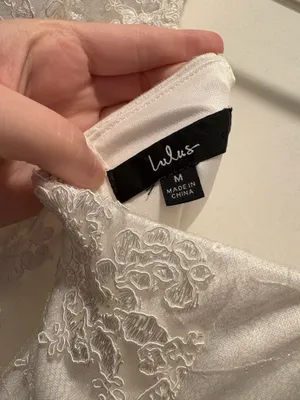 Lulus White Dress/Avid Admiration White Embroidered Sequin Puff Sleeve Mini Dress thumbnail 6