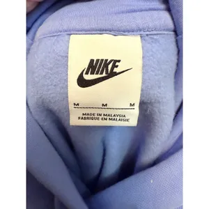 Nike Phoenix Fleece Hoodie Womens Medium Light Blue Cropped DQ5858-494 thumbnail 4