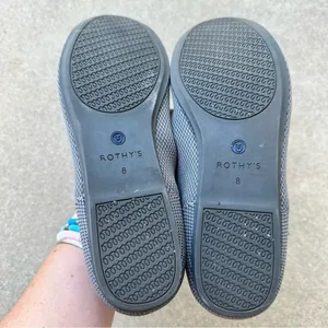 Rothy’s The Flat Pebble Gray Knit Round Toe Ballet Flat thumbnail 4