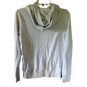 Nike Women’s Size M Hoodie & Long Sleeve Tee Lot Gray Olive Swoosh Just Do It thumbnail 4