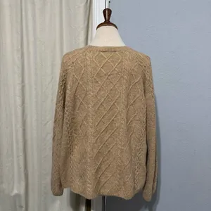 Vince Camuto Women Warm Cozy Pullover Crew Neck Cable‎ Sweater XL Relaxed Fit thumbnail 6