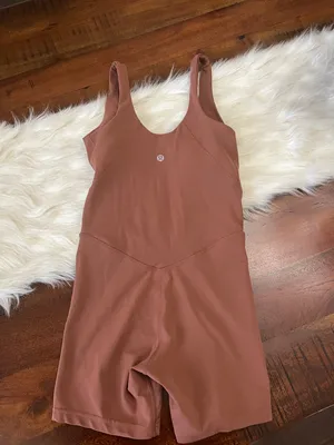 Lululemon Align Bodysuit Shorts 5” Hemmed Ancient Copper Size 0 thumbnail 3