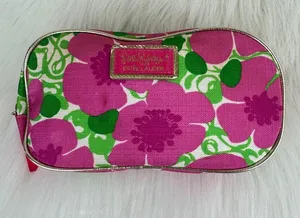 Lilly Pulitzer for Estée Lauder Floral Cosmetic Case Zip Travel Toiletry Bag thumbnail 1
