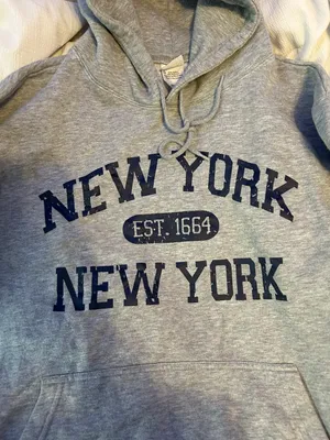 New York Hoodie Gray Size L thumbnail 2