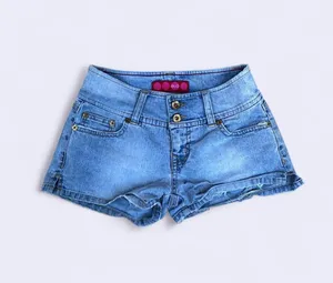 Y2K 2000s Grunge Micro Mini Baddie Hot Pants Low Rise Wide Band Denim Jean Booty Bimbo Shorts #goth #whimsigoth subversive acubi #cyber #punk biker whimsygoth #mcbling streetwear Size 1 - Measurement in pics thumbnail 1
