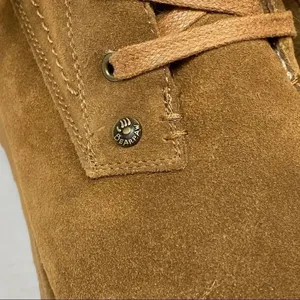 NWOB Bearpaw Krista Tan Suede Sheepskin Heeled Ankle Boots thumbnail 8