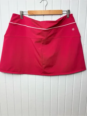 Athleta Hot Pink Performance‎ Skort with White Logo size XL thumbnail 2