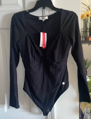 Popilush Black Bodysuit thumbnail 1