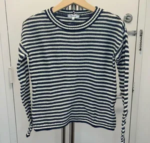 Madewell Seagrove Pullover Sweater in Dark Baltic Stripe thumbnail 5