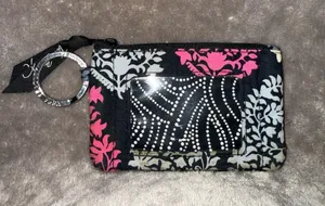 Vera Bradley Zip ID Case with Key Ring in Floral Pattern thumbnail 1
