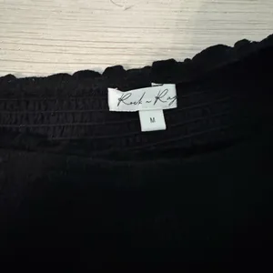 Rock n rags Black Tiered Ruffle Mini Skirt with Smocked Waistband thumbnail 2