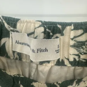 Abercrombie & Fitch Women's Green Floral‎ Linen Blend Pull On Pants Size Small thumbnail 4