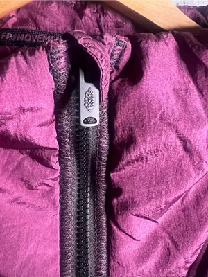 Free People On The Move Packable Puffer Long Vest in Black Cherry. Size Small thumbnail 7