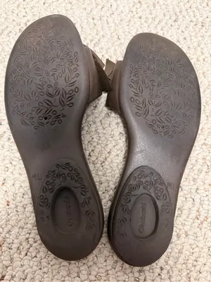 Oka-B Ashley Bow‎ Slide Sandals Brown Comfort Shoes M/L thumbnail 5