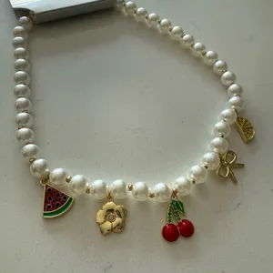 SUGARFIX by BaubleBar Farmer's Market Charm Pendant Necklace‎ - Multicolor - NWT thumbnail 6