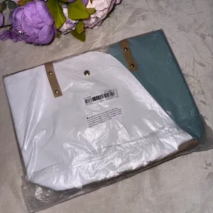 NEW Boutique White and Turquoise Shoulder Bag thumbnail 15