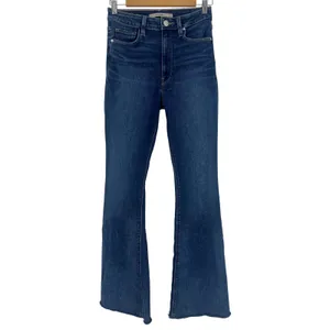 Hudson Holly High-Rise Flare Jeans Blue Raw Hem Size 27 thumbnail 3