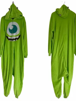 Disney Pixar Monsters Inc Mike Wazowski Onesie Pajama Cosplay Size M NEW thumbnail 2