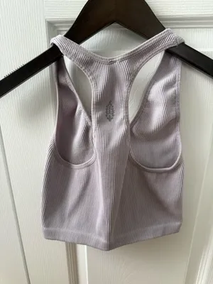 Free People Movement Free Throw Ribbed Tank in Light Purple thumbnail 3