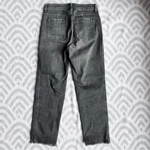 FREE PEOPLE // WE THE FREE High Rise CRVY Cropped Straight Leg Black Jeans 28 thumbnail 4