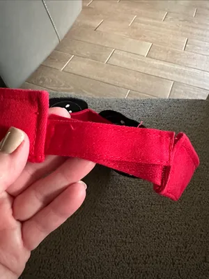 Disney Parks Red Minnie Mouse Logo Visor thumbnail 4
