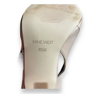 Nine West Ciser3 Beige Elastic Slingback 4" Heel Women's Shoes Size 6.5M‎ thumbnail 8