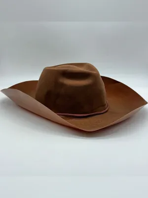 Cowboy Hat Brown Western Felt Rodeo Style with Adjustable Chin Strap New Unisex thumbnail 4