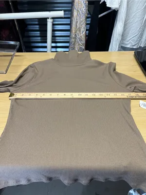 Old‎ Navy Ribbed Turtleneck Top Size M NWT Brown thumbnail 11