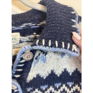 St. Johns Bay Fair Isle Nordic Women Sz Large Wool Blend Sweater Cottagecore Ski thumbnail 3