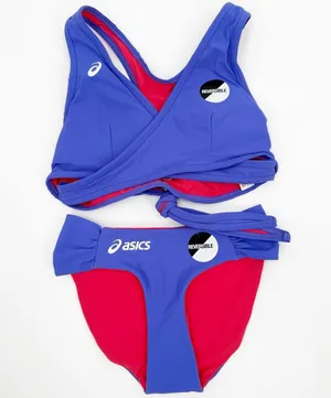 ASICS Beach Volleyball Bikini Set Size Small NEW Reversible UPF Protection NWOT thumbnail 1