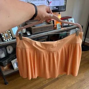 Lululemon Pleat to Street Skirt Orange women's 14 thumbnail 1