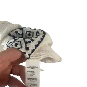 Gap Women's Size XS White Blue Boho Flowy Embroidered‎ Top Festival Summer thumbnail 5