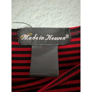 Made in Heaven Top L Red Black Striped Scoop Neck 3/4 Dolman‎ Sleeve Oversized thumbnail 3
