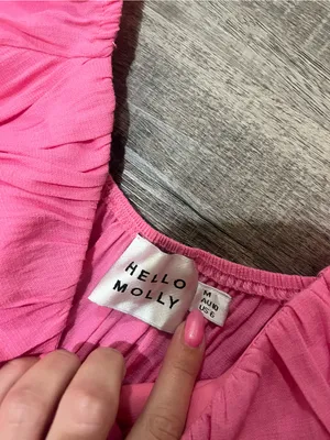 HELLO MOLLY Fiesta Lovin Mini Dress in Hot Pink thumbnail 4
