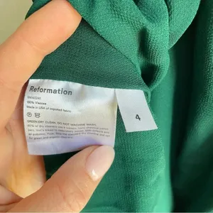 Reformation Juliette Dress Green 4 thumbnail 16
