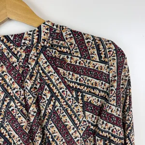 Veronica‎ Beard Georgia Belted Printed Cotton Mousseline Mini Shirt Dress Size 6 thumbnail 3